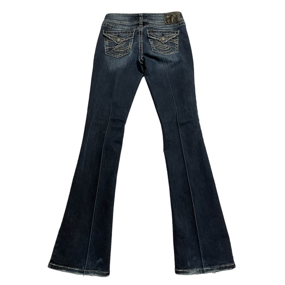 Silver Jeans Denim - Silver Jeans Size 29 Blue Suki Surplus Bootcut Stretch Designer Dark Wash Denim